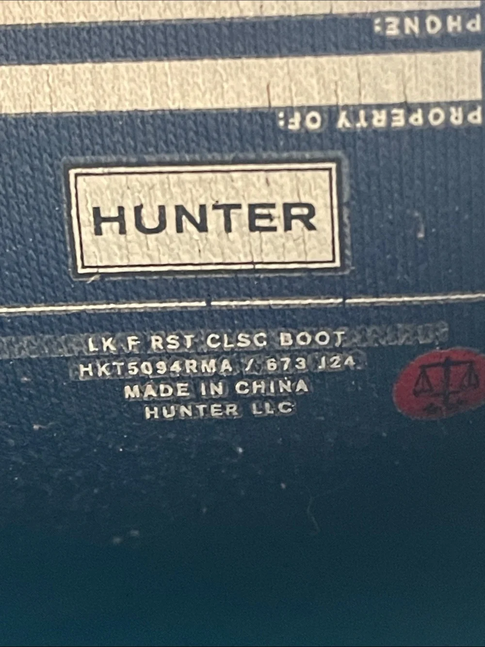 Hunter kids navy